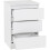 Seconique (White) Malvern 3 Drawers Bedside in Black/Grey/White/Oak 2