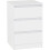 Seconique (White) Malvern 3 Drawers Bedside in Black/Grey/White/Oak 1