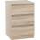 Seconique (Sonoma Oak) Malvern 3 Drawers Bedside in Black/Grey/White/Oak 1