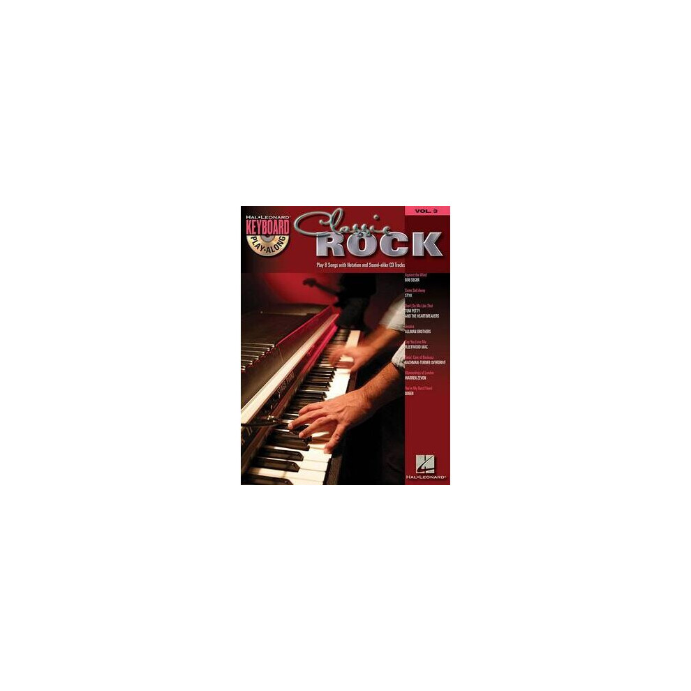 Keyboard PlayAlong Volume 3 Classic Rock Kbd BookCd Hal Leonard Keyboard PlayAlong