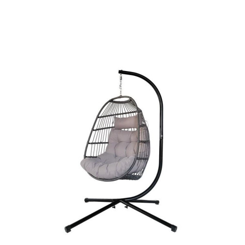 Hortus Hortus Hanging Egg Chair With Cushions And Stand