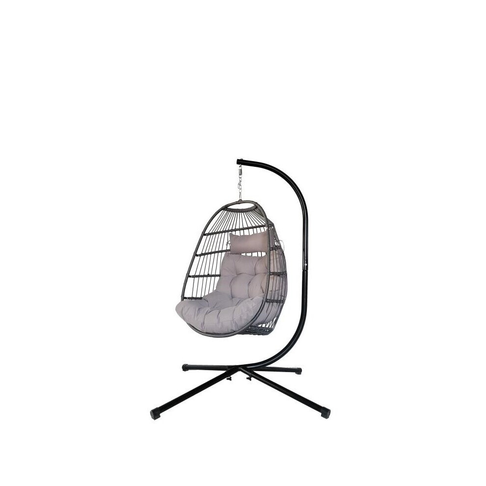 Hortus Hanging Egg Chair With Cushions And Stand