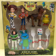 7-Piece Pixar Toy Story 4 Action Figure Set: Woody, Jessie, Buzz, Forky for Kids - Collectible Figures