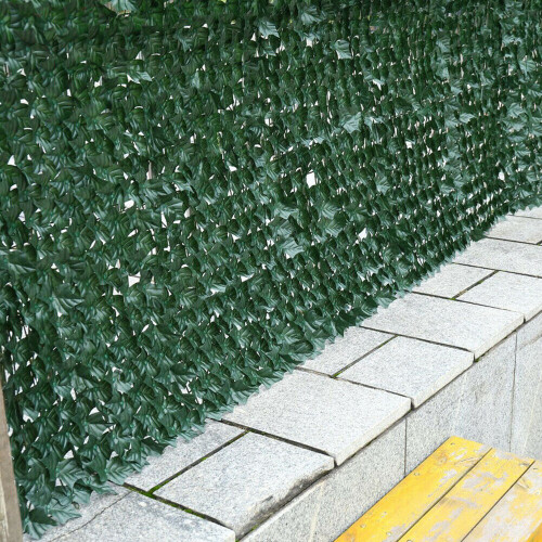 3M Artificial Ivy Leaf Hedge Roll Privacy Fence Screen Green Cover