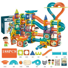 (Ordinary-188pcs) Magnetic Building Blocks Construction Educational Kids Toys