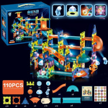(Lighting-110pcs) Magnetic Building Blocks Construction Educational Kids Toys