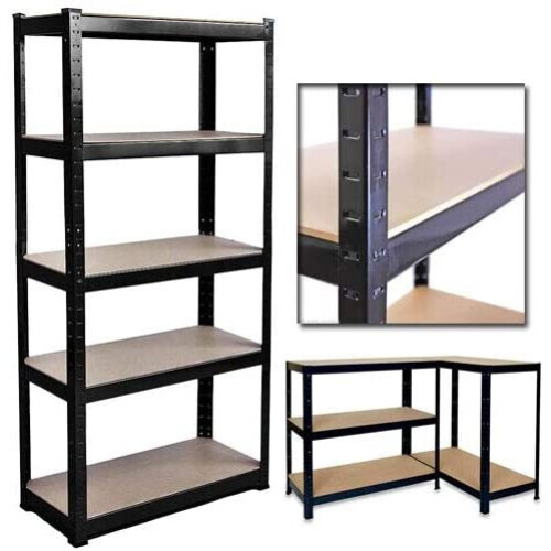 5 Tier Super Strong Heavy Duty Metal Shelving Racking Unit 1