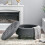 Living And Home (Grey) Footstool Storage Ottoman Deep Button Pouffe Coffee Table 2
