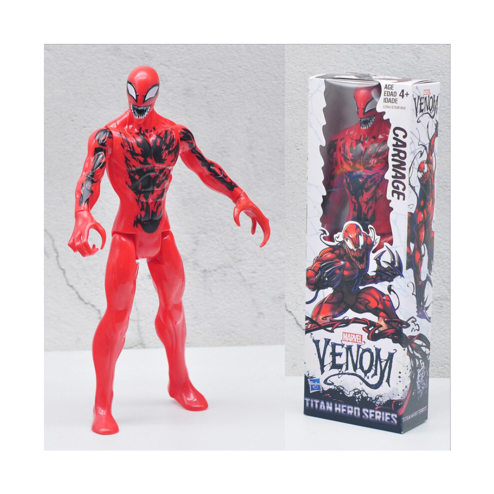 (Red) 12" Marvel Avengers Red Venom Spider-Man Action Figure Model Play Toys Xmas Gift