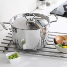 STAINLESS STEEL COOKWARE 5PC HOB STOCKPOT POT CASSEROLE