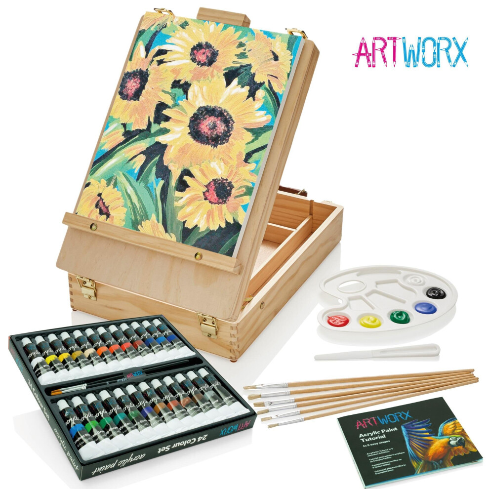 Artworx Easel Acrylic Painting Set