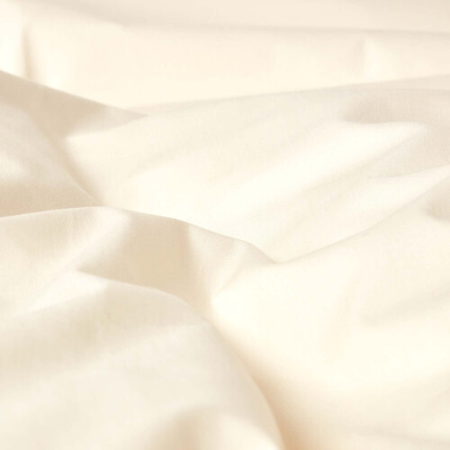 Homescapes (Double, Cream) Egyptian Cotton Flat Sheet 200 Thread Count Bed Sheet 1