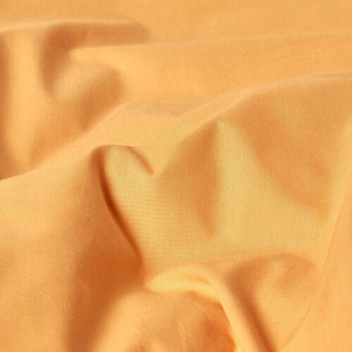 Homescapes (Single, Mustard) Egyptian Cotton Flat Sheet 200 Thread Count Bed Sheet 1