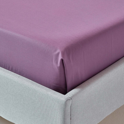 Homescapes (King, Grape) Egyptian Cotton Flat Sheet 200 Thread Count Bed Sheet 2