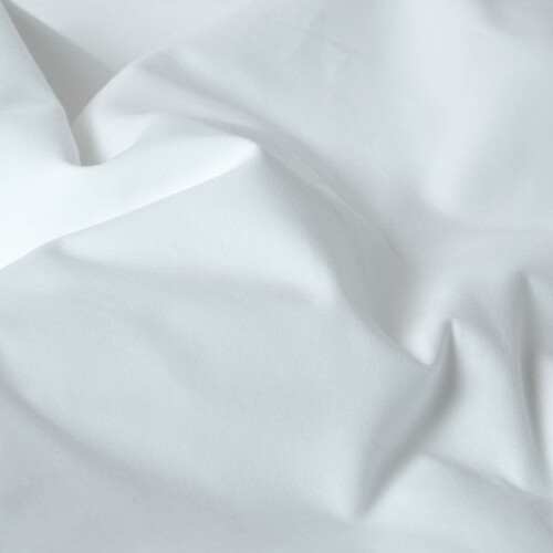 Homescapes (Single, White) Egyptian Cotton Flat Sheet 200 Thread Count Bed Sheet 1