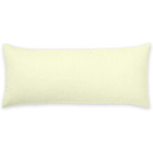 (Cream, Small Double 4ft) Luxury Bolster Pillow Case- Pregnancy Maternity Long Orthopaedic Support Pillow Cover in white cream & silver Colours