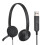 Logitech H340 Computer Office Education Training USB Interface Microphone Wired Headset 1