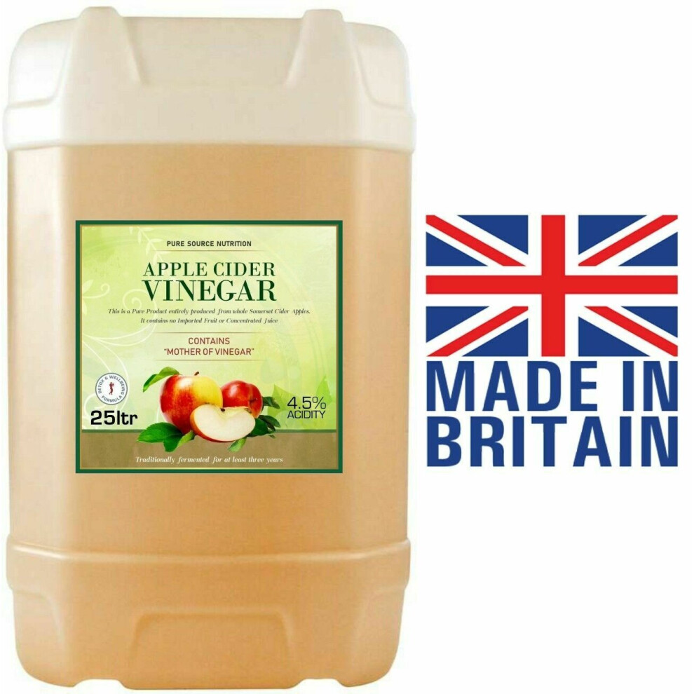 (25 Litres) Apple Cider Vinegar Pure RAW Detox Weight Loss PSN