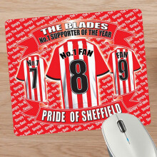 Sheffield United Football Shirt Mouse Mat Gift