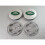 Land Rover Wheel Centre Caps - Silver/Green 5