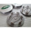 Land Rover Wheel Centre Caps - Silver/Green 6