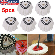 (5 PCS) 1/5x mop for Vileda Wring Mopping Replacement Clean Microfibre Mop Refill Head