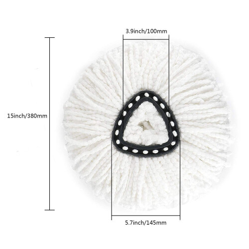 (5 PCS) 1/5x mop for Vileda Wring Mopping Replacement Clean Microfibre Mop Refill Head 1
