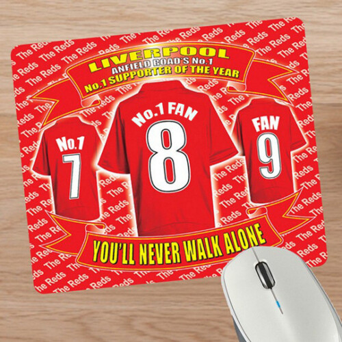 Liverpool Football Shirt Mouse Mat Gift