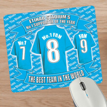 Manchester City Football Shirt Mouse Mat Gift