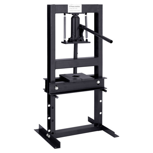 Living And Home (Black) 6 ton Heavy Floor Hydraulic Bench Press Workshop Garage Standing Press Machines