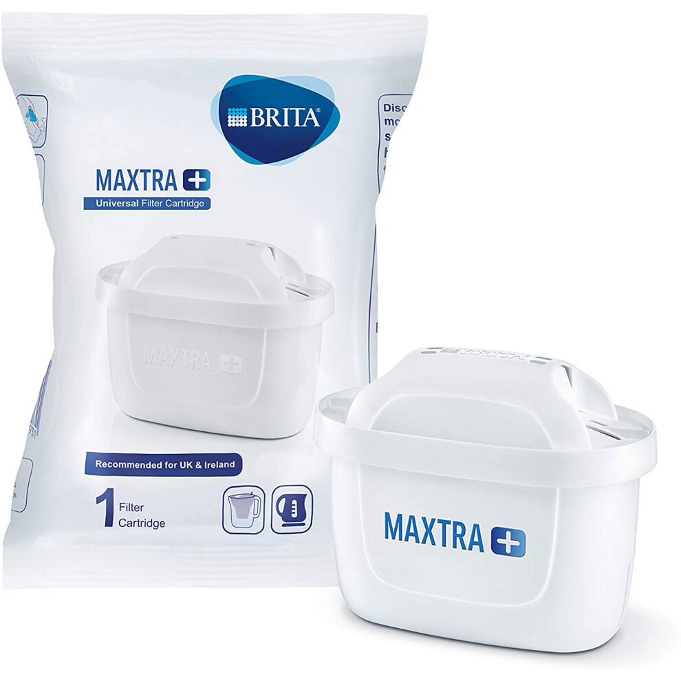 (Pack of 1) BRITA MAXTRA + Replacement Water Filter Cartridges , Compatible with all BRITA Jugs - Reduce Chlorine , Limescale and Impurities