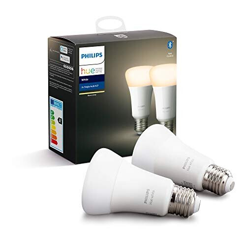 Philips LIKE-NEW Philips Hue White Smart Bulb Twin Pack LED [E27 Edison Screw]
