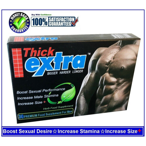 EXTRA THICK SEX CAPSULES FOR MEN-IMPROVING STAMINA,SIZE PLUS & ORGASM- 30 Pills
