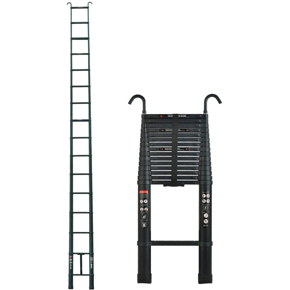 (6.2M Ladder with hook) 2022 Latest Design DIY Multi-Purpose  Telescopic Ladder Extension