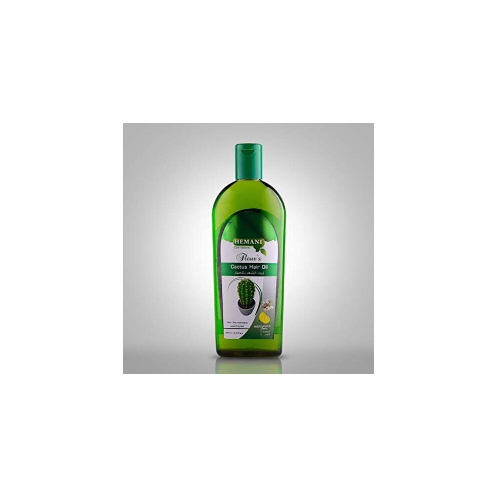 Hemani Cactus Hair Oil 200 ml - Natural Hair Care Solution for Nourishment, Hydration, and Strength - Enriched with Essential Vitamins and Minerals