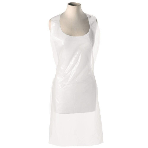 Apron Polythene Roll White  ~ 1000