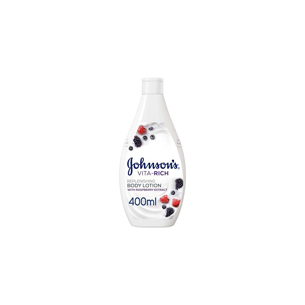 Johnson's Baby Johnsons Body Lotion Vita-Rich, Replenishing Raspberry Extract, 400Ml