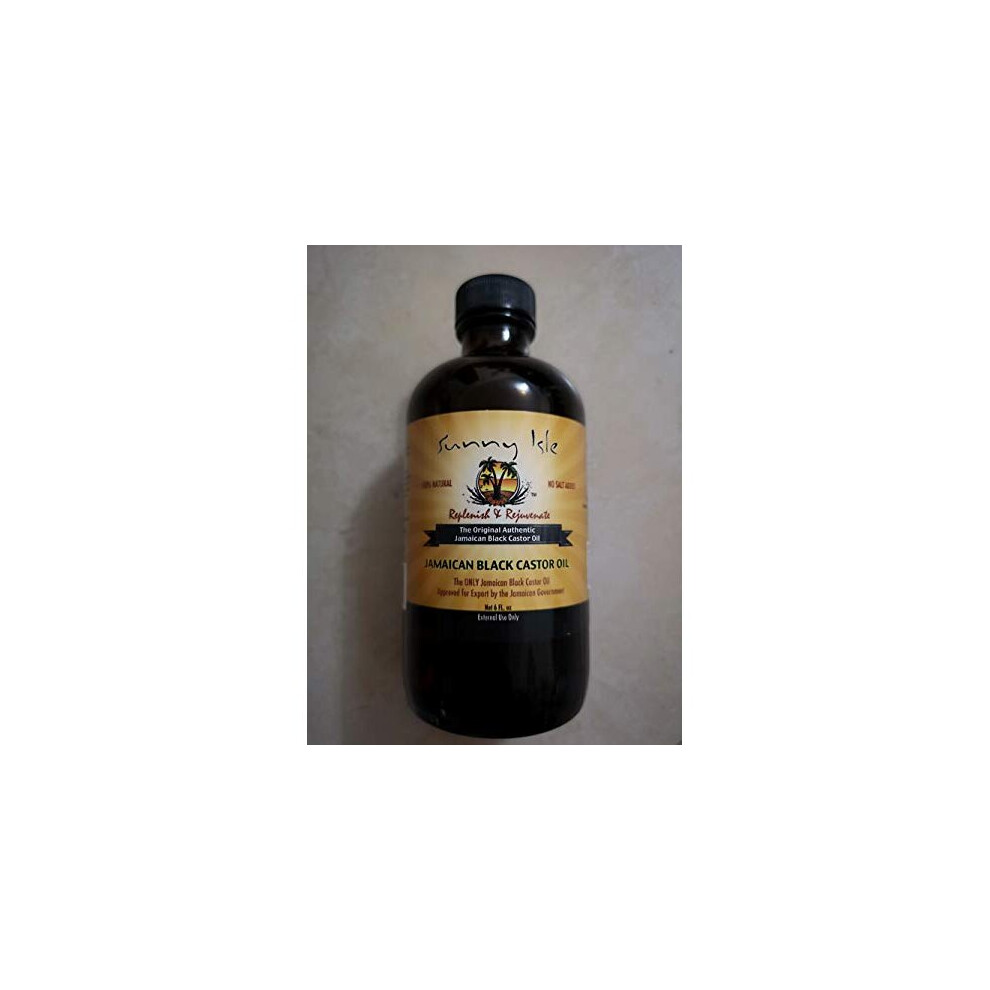 Black Jamaican Castor Oil (6Oz) For Longer Eyelashes And Thicker Eyebrows By Sunny Isle