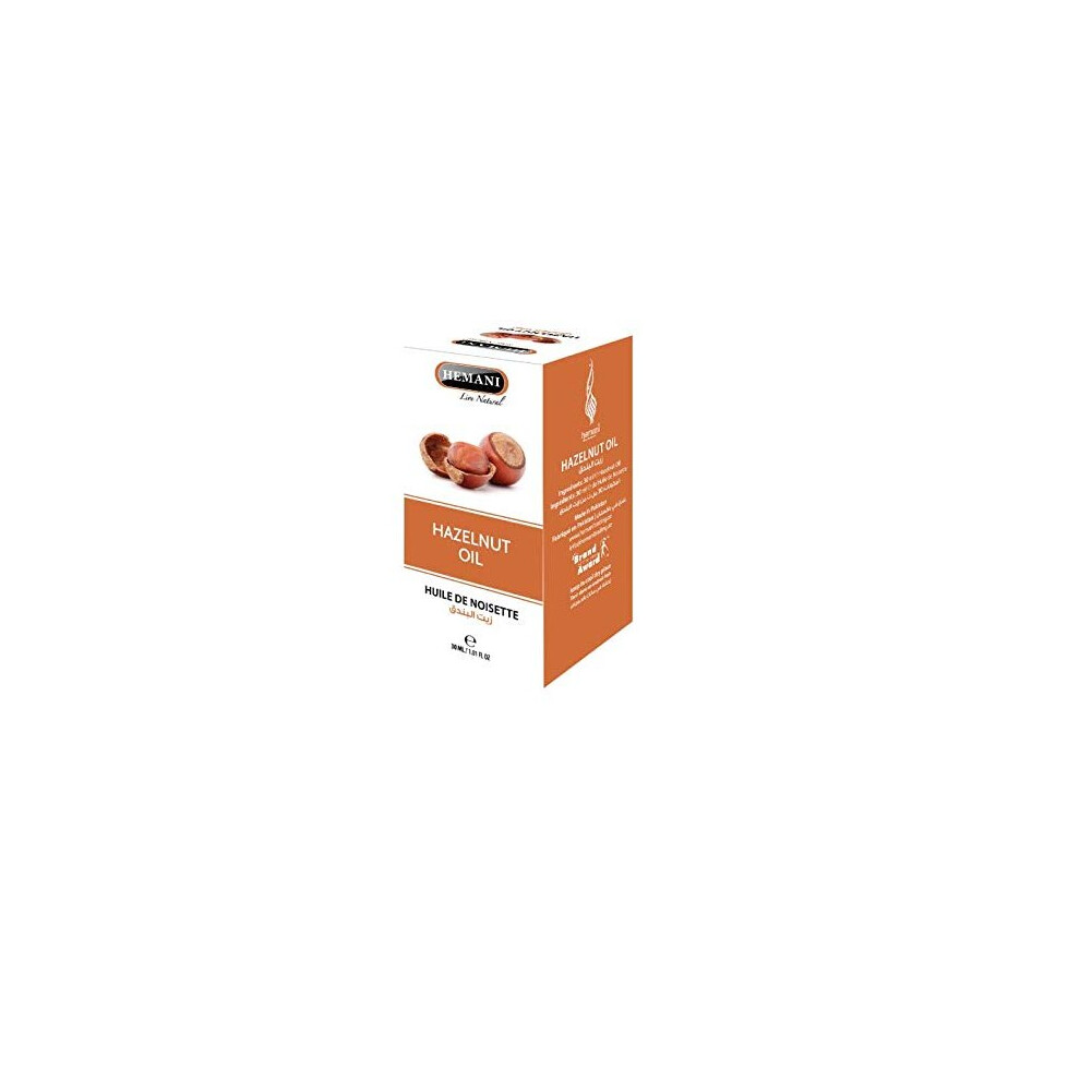 Hemani Hazelnut Oil Cold Presed Halal Esential Oil & Multipurpose Oil 30ml