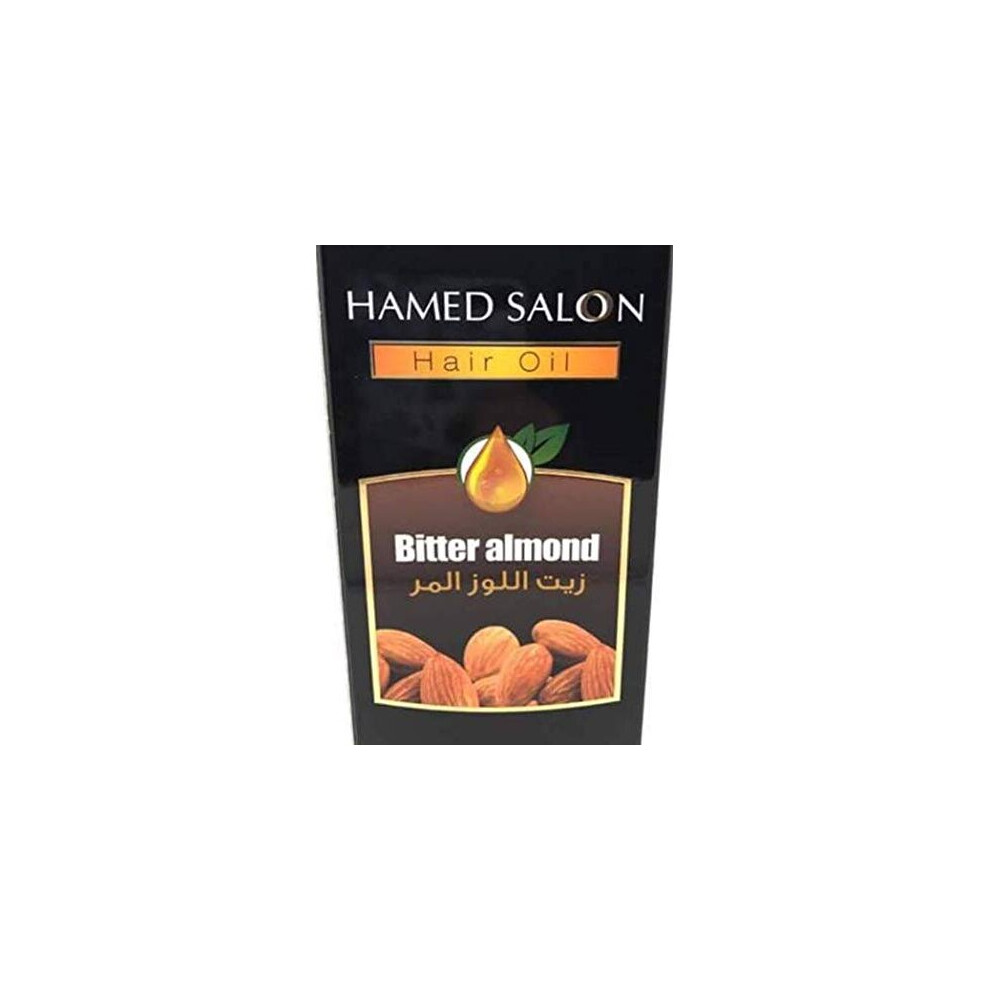 Hamed Salon Hair Oil Bitter Almond 125ml - Nourishing Elixir for Lustrous Locks - Infused with Bitter Almond Extracts
