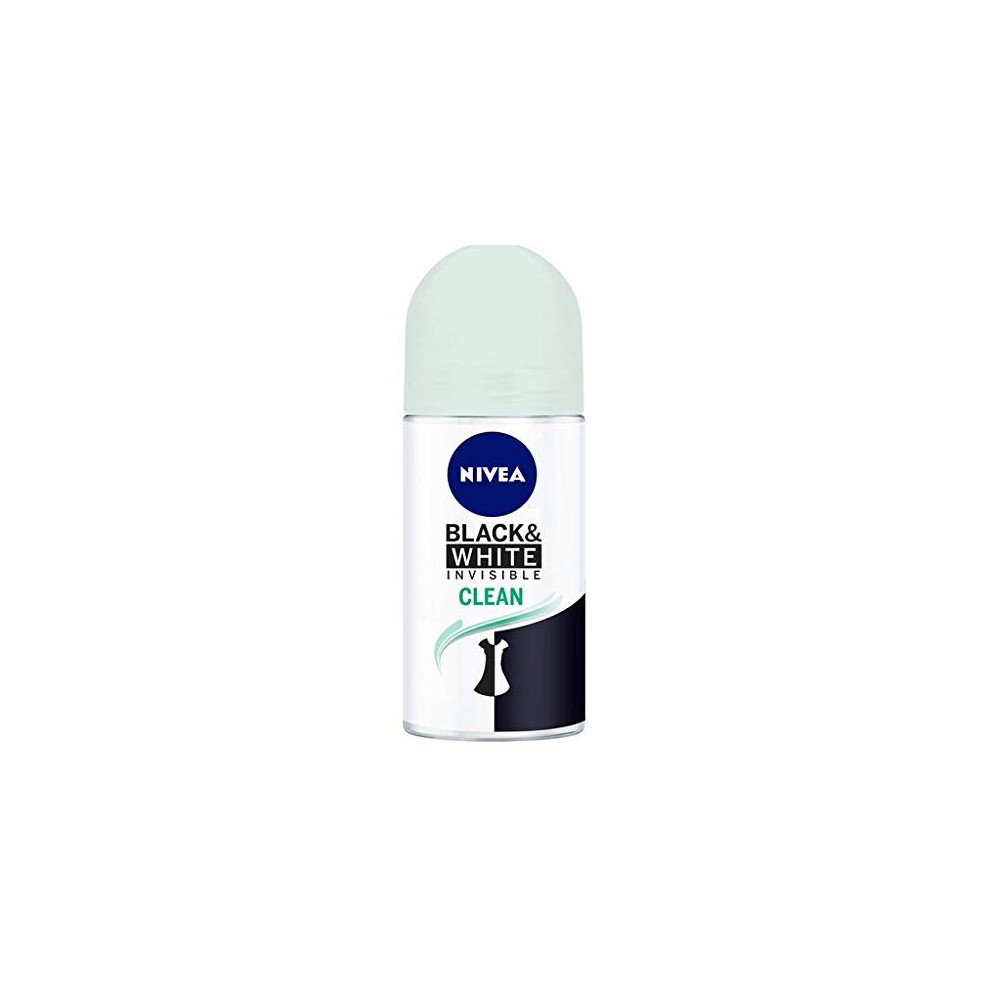 Nivea WoMen Anti Perspirant Roll-On Invisible For Black & White Clean 50ml