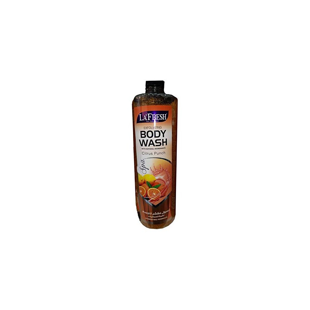 Exfoliating Body Wash Citrus Punch - Invigorating Shower Gel with Gentle Exfoliation and Zesty Citrus Notes