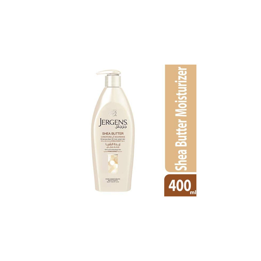 Jergens Shea Butter Moisturizer | Dry Skin Body Care, Deep Hydrating Lotion | Nourishing Skin Lotion - 400ml