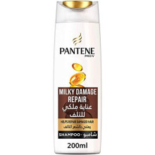 Pantene Pro-V Milky Damage Repair Shampoo  Experience Hair Restoration with Formula, Infused with Milky Elixirs for Luxurious Damage Repair 200 ml.