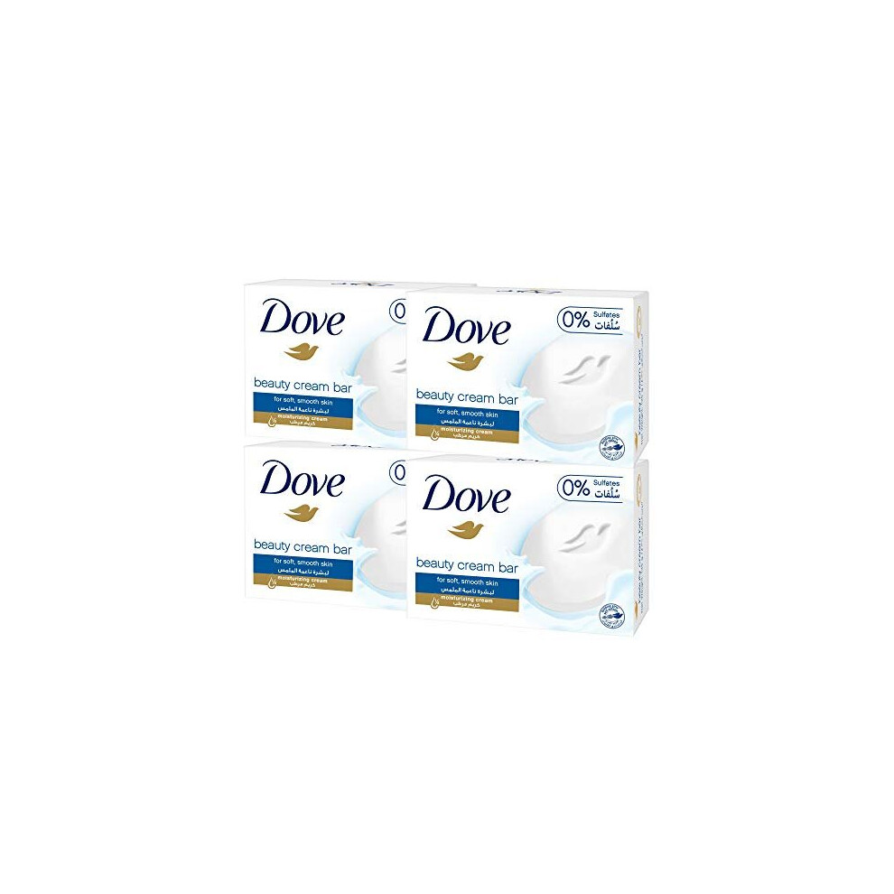 Dove Beauty Cream Bar White, 135g (4 Pack)