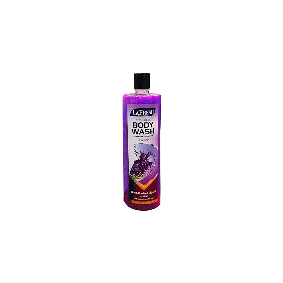 Lavender Exfoliating Body Wash - Invigorating Body Cleanser With Extract