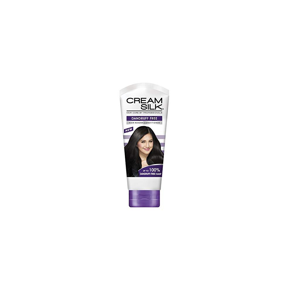 Cream Silk Dandruff Free Hair Reborn Conditioner 180Ml | Smooth, Manageable Hair & Healthy Scalp Formula | Strengthened Hair
