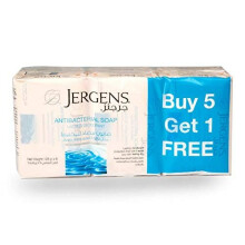 Jergens Antibacterial Soap 125g x 6 Bars — Deep Cleansing, Skin Protection, Kills Germs, Moisturizes & Refreshes | UAE_DJ_JergenSoap_Antib