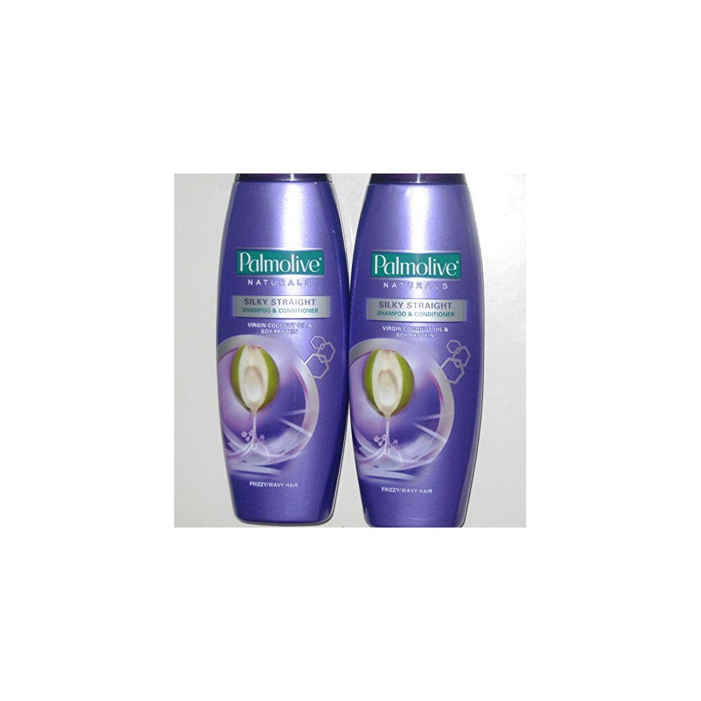 Palmolive Naturals Silky Straight Shampoo & Conditioner 180ml Pack Of 2 | Repairs Damaged Hair, Reduces Frizz, and Enhances Shine