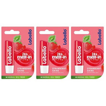 3 x Labello Strawberry Lip Balm